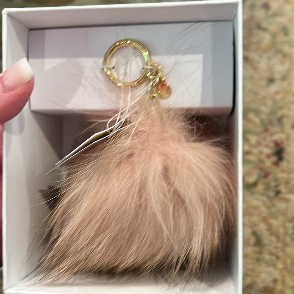 Michael Kors fur bag charm/keychain. BNWT